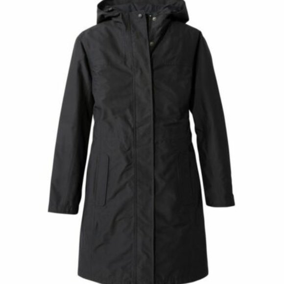 L.L. Bean H2OFF Raincoat Mesh Lined Long Waterproof Hooded Plus Size 1X H12672 - Picture 11 of 12